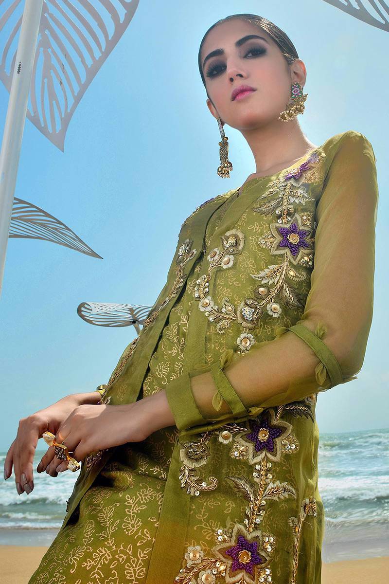 Fatima Khan | Luxury Pret 24 | HENNA by Fatima Khan - Designer Dress - Type: Luxury - Available at Sana Yasir - 100% Original