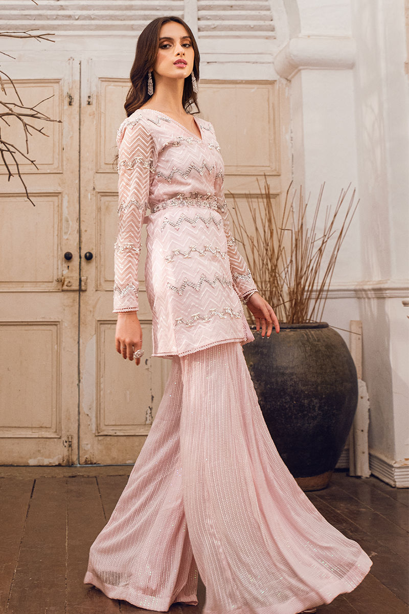 Fatima Khan | Luxury Pret 24 | JAZZ PINK by Fatima Khan - Designer Dress - Type: Luxury - Available at Sana Yasir - 100% Original
