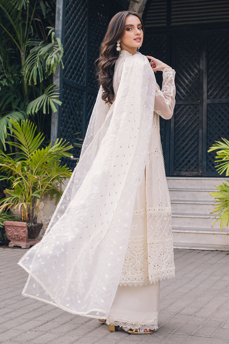 Fatima Khan | Luxury Pret 24 | MAGNOLIAN WHITE by Fatima Khan - Designer Dress - Type: Luxury - Available at Sana Yasir - 100% Original