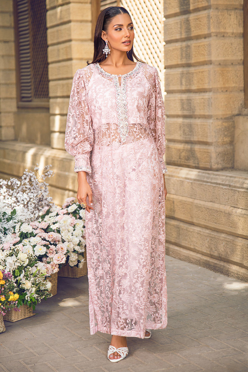 Fatima Khan | Luxury Pret 24 | ROSETTE ELEGANCE by Fatima Khan - Designer Dress - Type: Luxury - Available at Sana Yasir - 100% Original