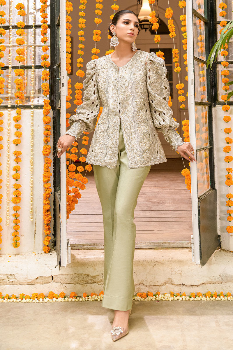 Fatima Khan | Nissa Formals 24 | Zarminay by Fatima Khan - Designer Dress - Type: Ladies Clothes - Available at Sana Yasir - 100% Original