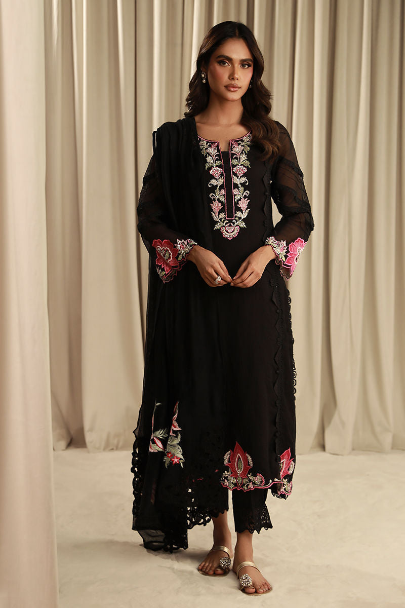 Fatima Khan | Sahar Luxe | BLACK EDEN by Fatima Khan - Designer Dress - Type: Ladies Clothes - Available at Sana Yasir - 100% Original