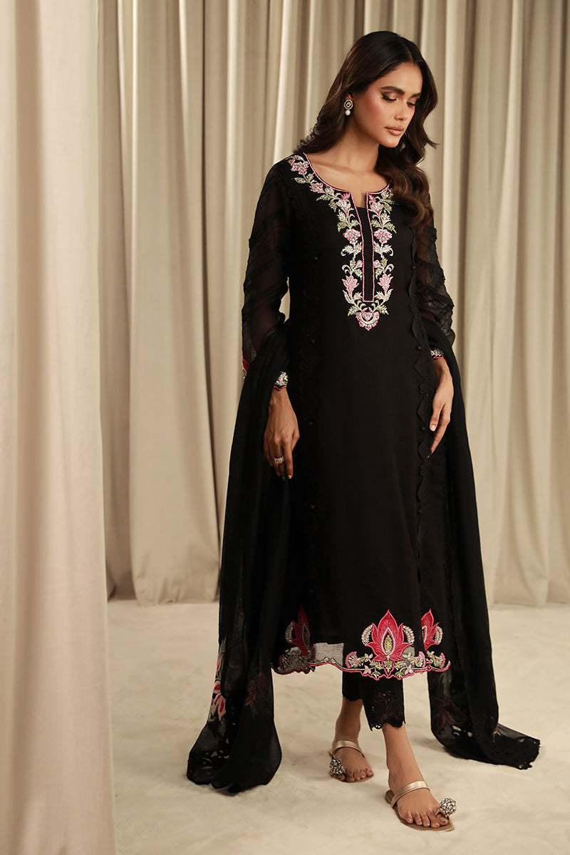 Fatima Khan | Sahar Luxe | BLACK EDEN by Fatima Khan - Designer Dress - Type: Ladies Clothes - Available at Sana Yasir - 100% Original