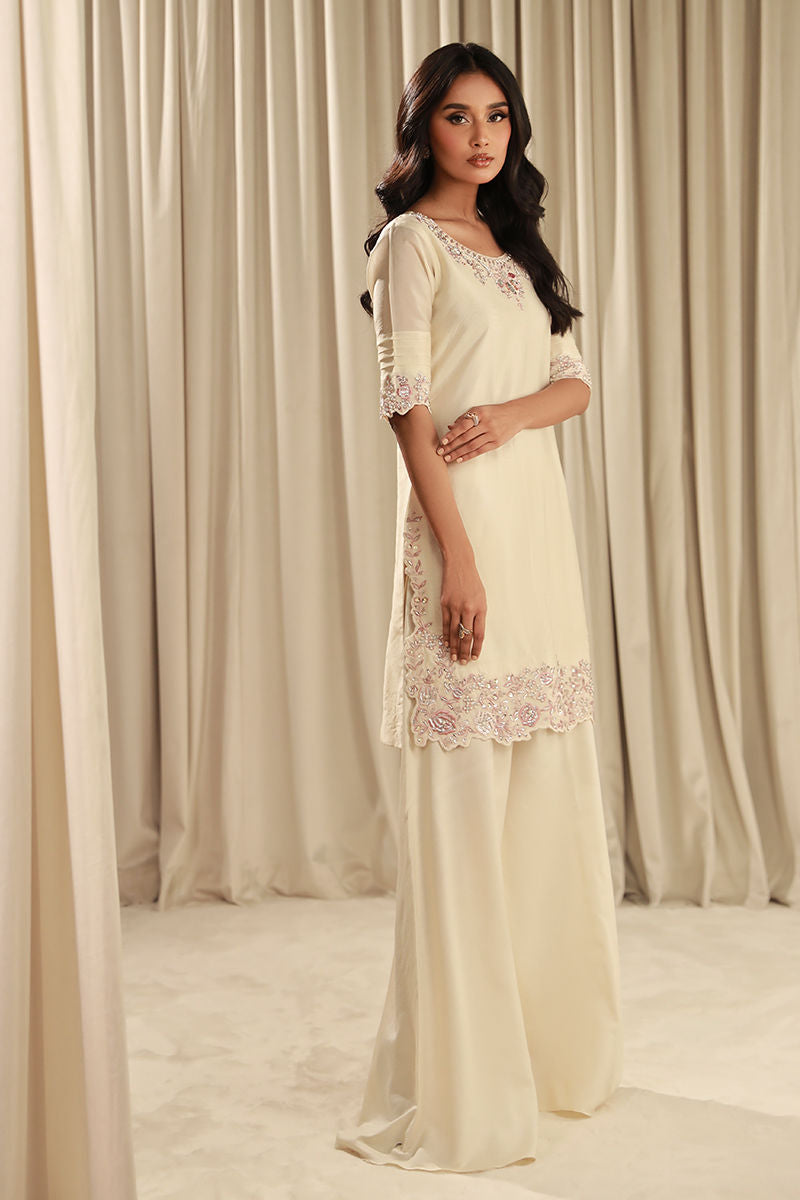 Fatima Khan | Sahar Luxe | FRENCH VANILLA by Fatima Khan - Designer Dress - Type: Ladies Clothes - Available at Sana Yasir - 100% Original