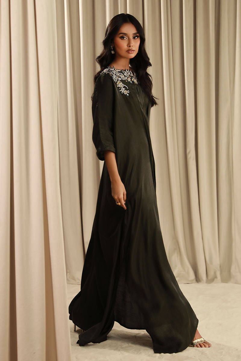 Fatima Khan | Sahar Luxe | MAJESTIC OLIVE by Fatima Khan - Designer Dress - Type: Ladies Clothes - Available at Sana Yasir - 100% Original