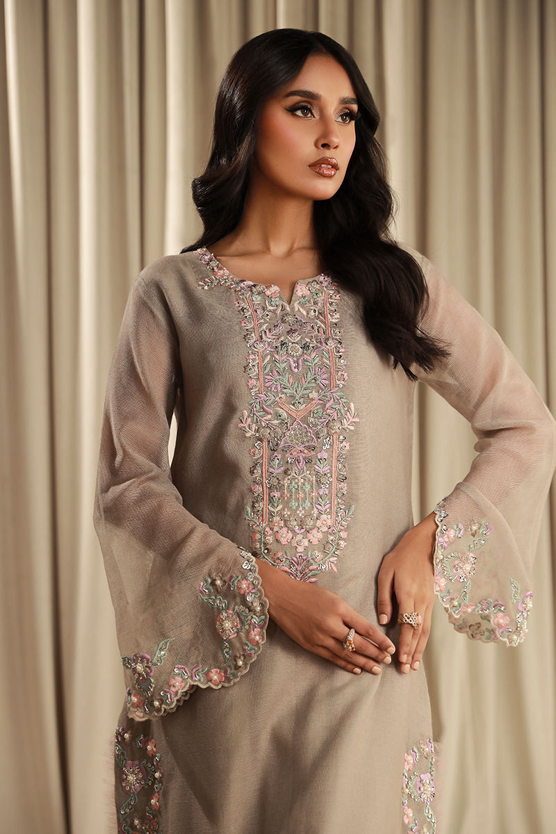 Fatima Khan | Sahar Luxe | SOOTHING SILVER by Fatima Khan - Designer Dress - Type: Ladies Clothes - Available at Sana Yasir - 100% Original