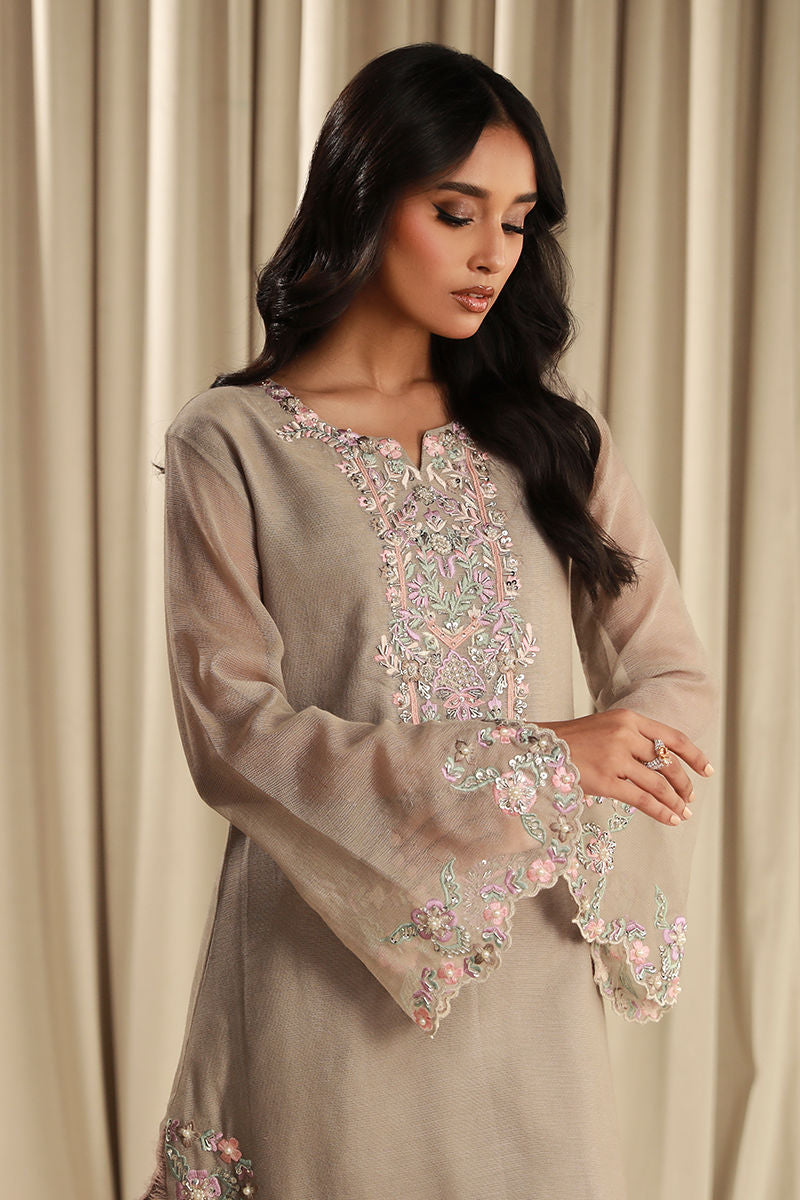 Fatima Khan | Sahar Luxe | SOOTHING SILVER by Fatima Khan - Designer Dress - Type: Ladies Clothes - Available at Sana Yasir - 100% Original