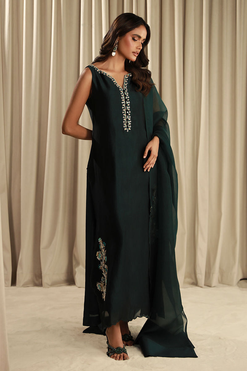 Fatima Khan | Sahar Luxe | TEAL DREAM by Fatima Khan - Designer Dress - Type: Ladies Clothes - Available at Sana Yasir - 100% Original