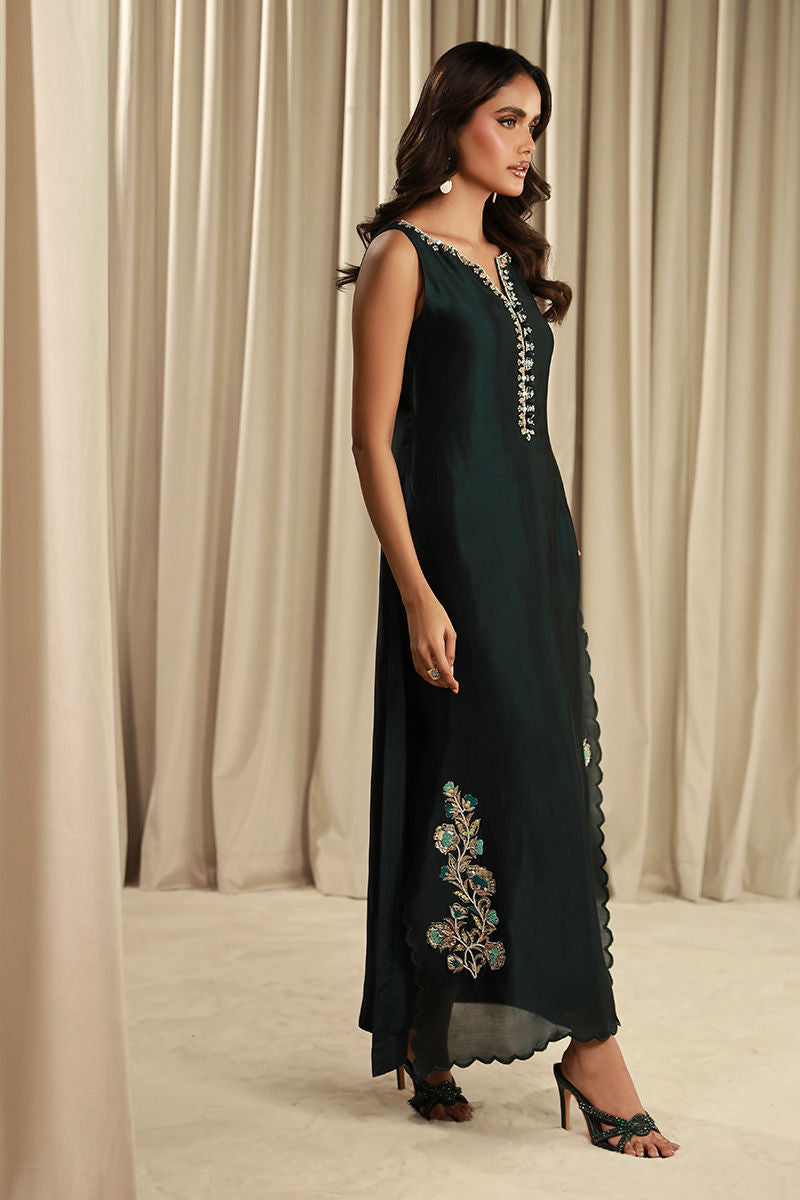 Fatima Khan | Sahar Luxe | TEAL DREAM by Fatima Khan - Designer Dress - Type: Ladies Clothes - Available at Sana Yasir - 100% Original