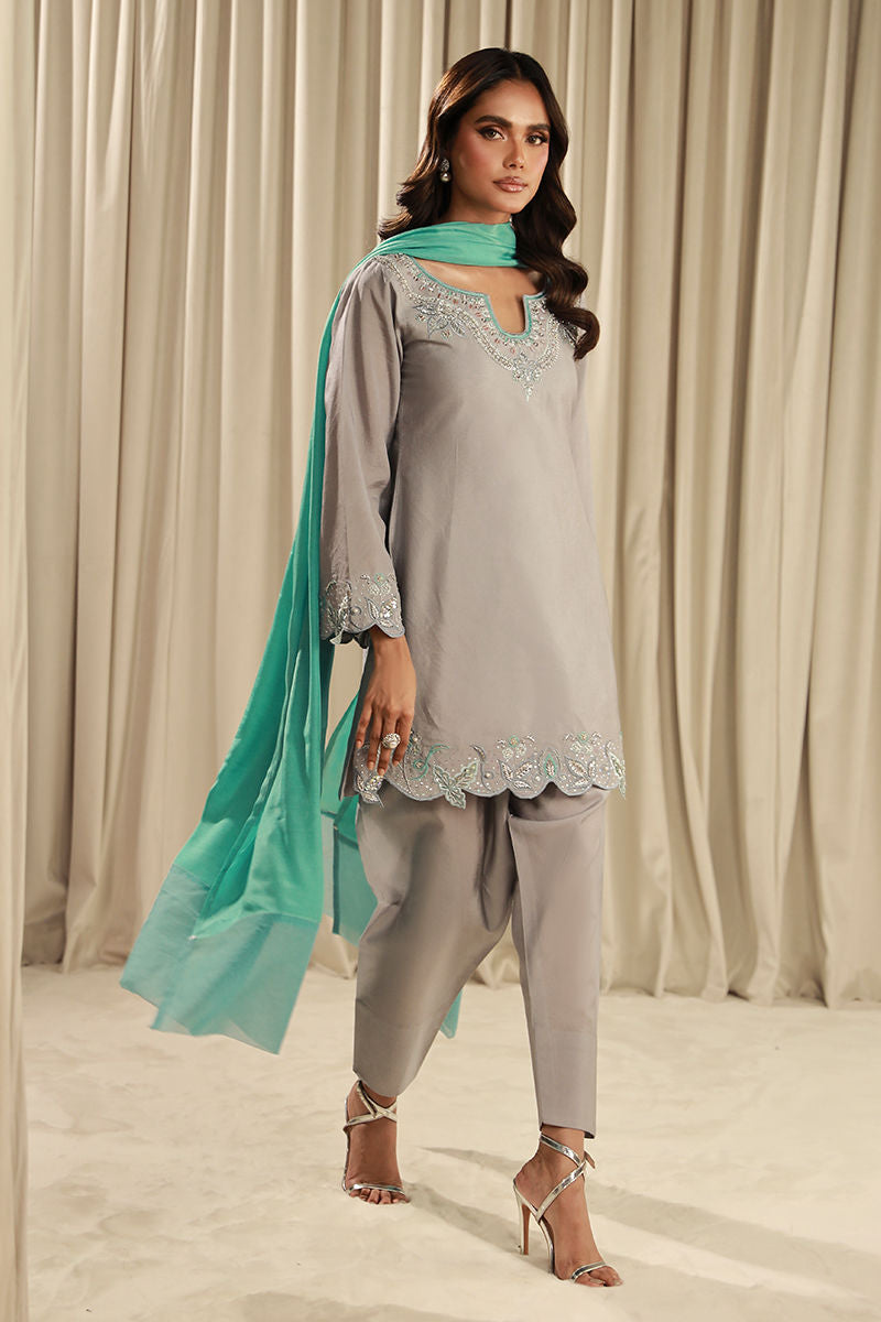 Fatima Khan | Sahar Luxe | TIFFANY MIST by Fatima Khan - Designer Dress - Type: Ladies Clothes - Available at Sana Yasir - 100% Original
