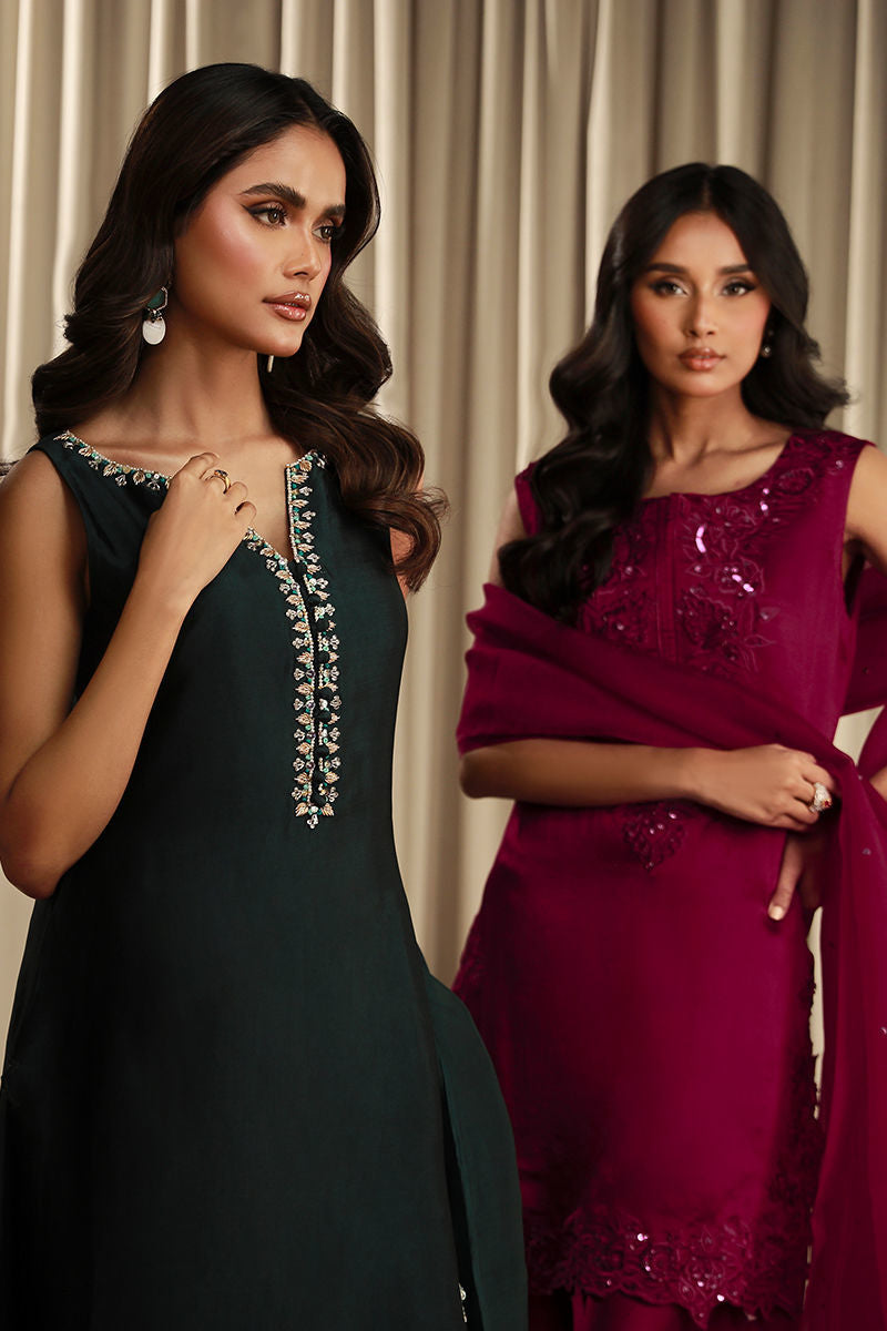 Fatima Khan | Sahar Luxe | VIVID MAGENTA by Fatima Khan - Designer Dress - Type: Ladies Clothes - Available at Sana Yasir - 100% Original