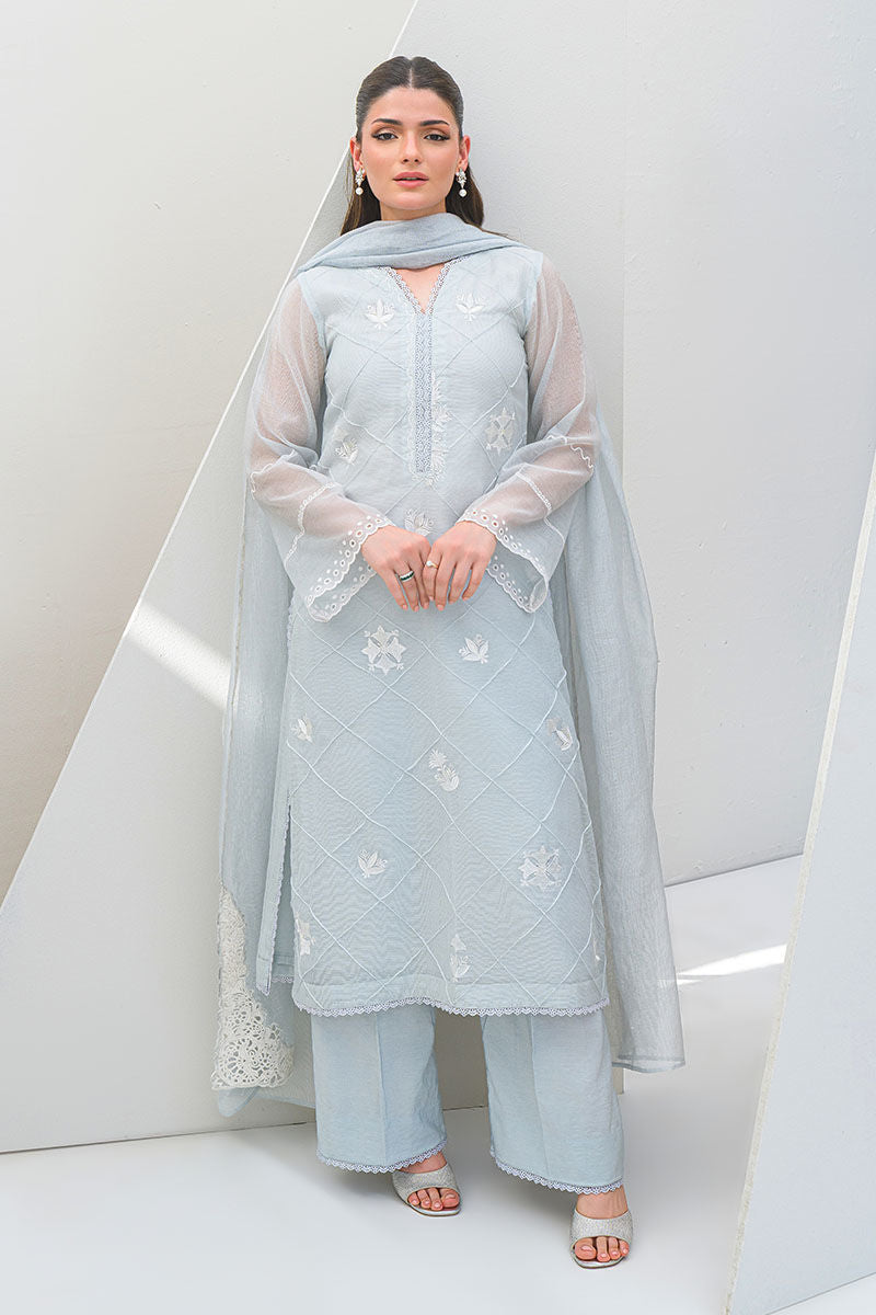 Fatima Khan | Serene Eid Luxe Pret | Azure Frost by Fatima Khan - Designer Dress - Type: Ladies Clothes - Available at Sana Yasir - 100% Original