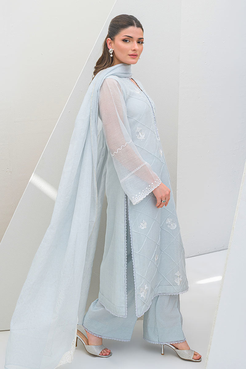 Fatima Khan | Serene Eid Luxe Pret | Azure Frost by Fatima Khan - Designer Dress - Type: Ladies Clothes - Available at Sana Yasir - 100% Original