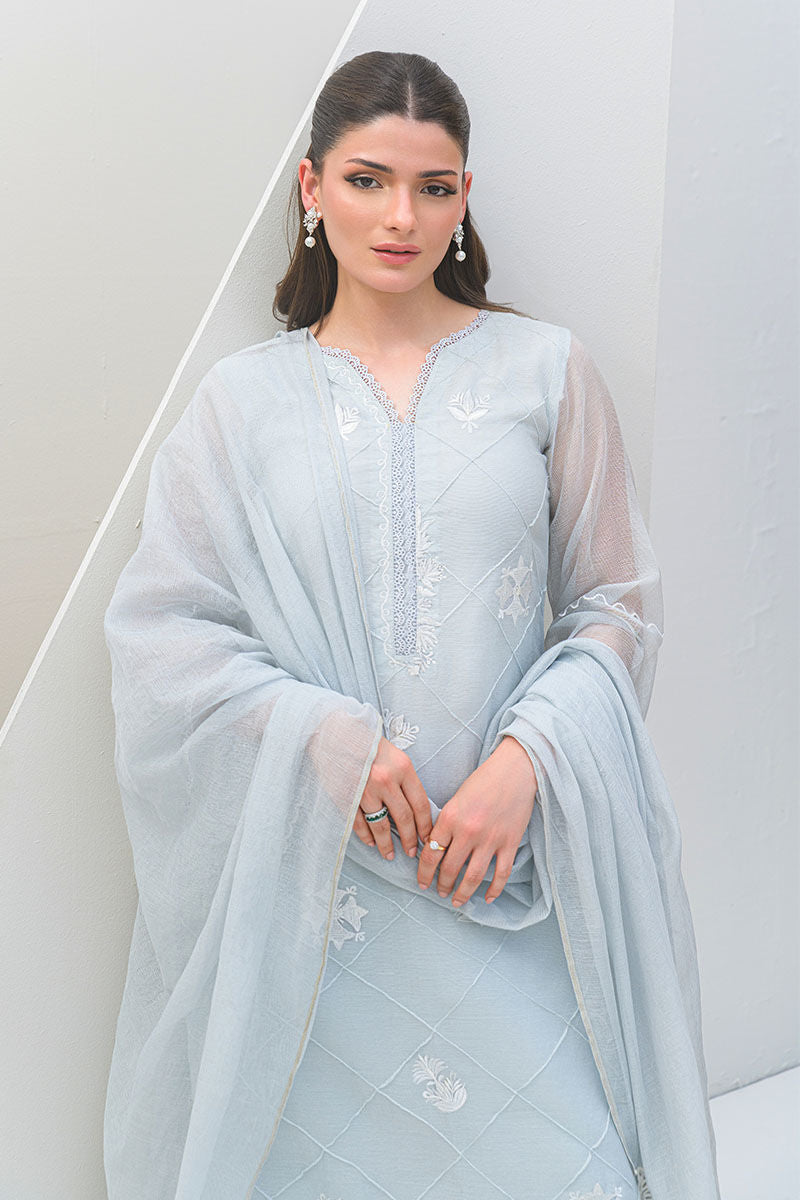 Fatima Khan | Serene Eid Luxe Pret | Azure Frost by Fatima Khan - Designer Dress - Type: Ladies Clothes - Available at Sana Yasir - 100% Original