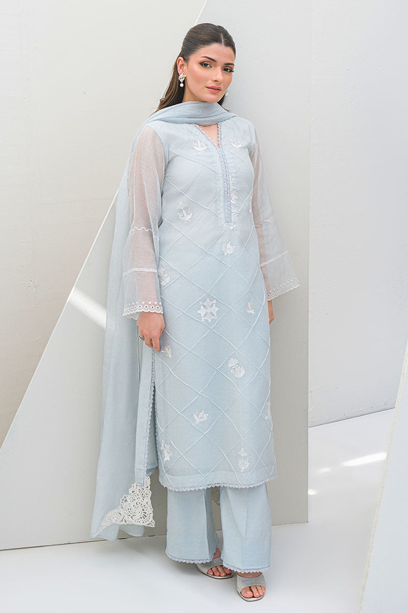 Fatima Khan | Serene Eid Luxe Pret | Azure Frost by Fatima Khan - Designer Dress - Type: Ladies Clothes - Available at Sana Yasir - 100% Original