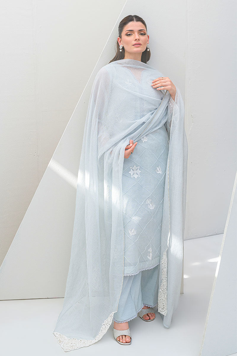 Fatima Khan | Serene Eid Luxe Pret | Azure Frost by Fatima Khan - Designer Dress - Type: Ladies Clothes - Available at Sana Yasir - 100% Original