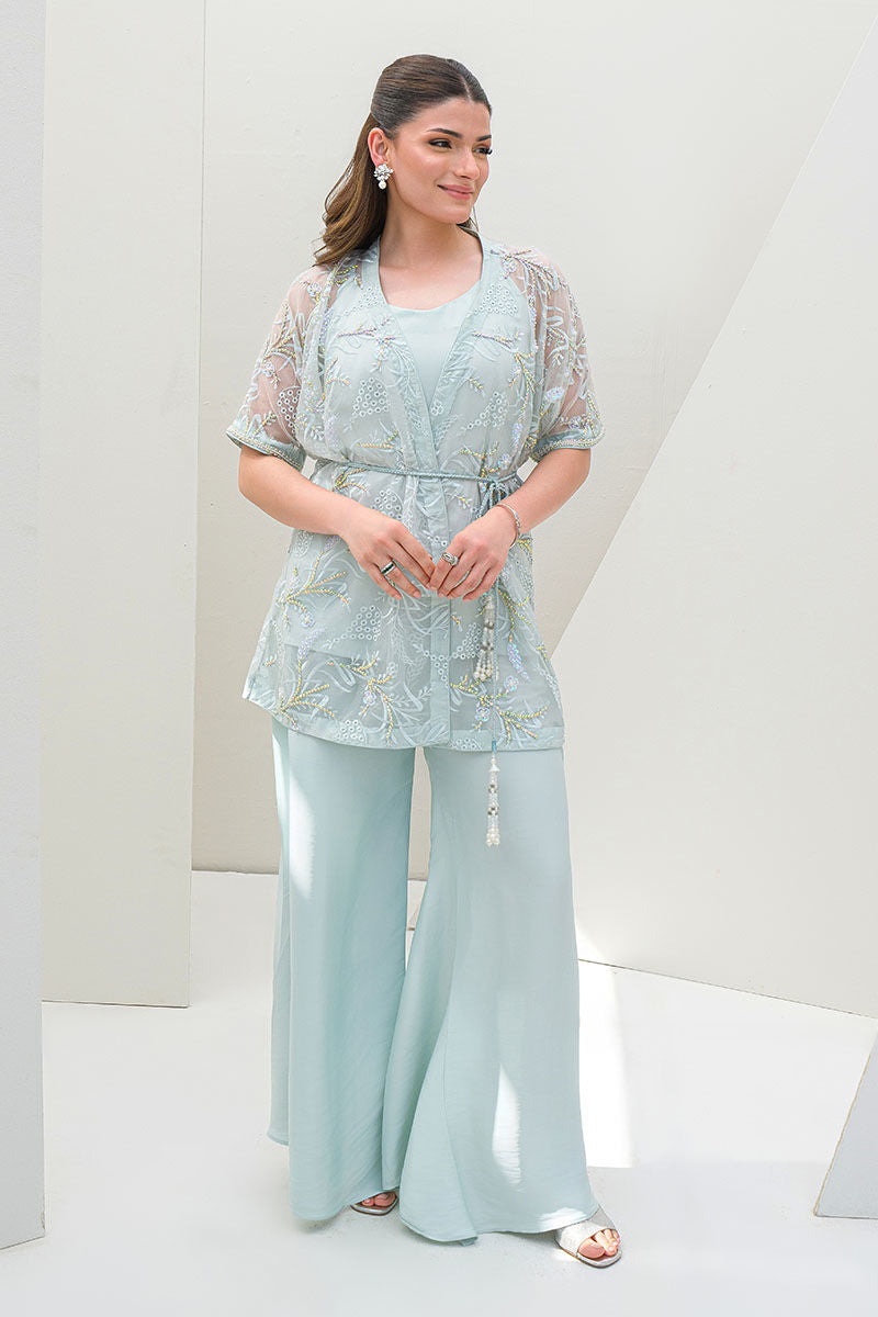 Fatima Khan | Serene Eid Luxe Pret | Luscious Aqua by Fatima Khan - Designer Dress - Type: Ladies Clothes - Available at Sana Yasir - 100% Original