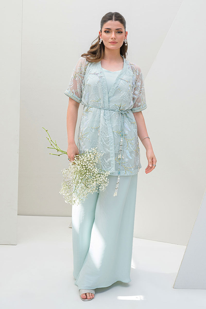 Fatima Khan | Serene Eid Luxe Pret | Luscious Aqua by Fatima Khan - Designer Dress - Type: Ladies Clothes - Available at Sana Yasir - 100% Original