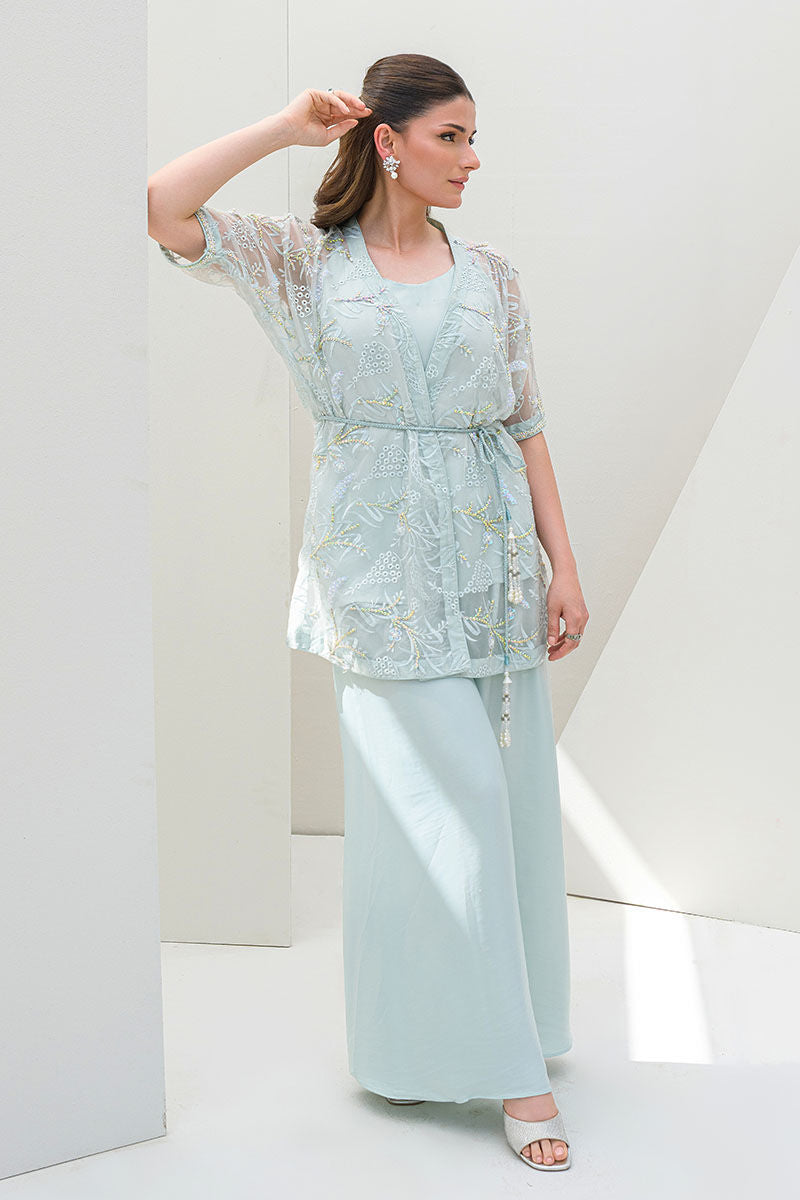 Fatima Khan | Serene Eid Luxe Pret | Luscious Aqua by Fatima Khan - Designer Dress - Type: Ladies Clothes - Available at Sana Yasir - 100% Original