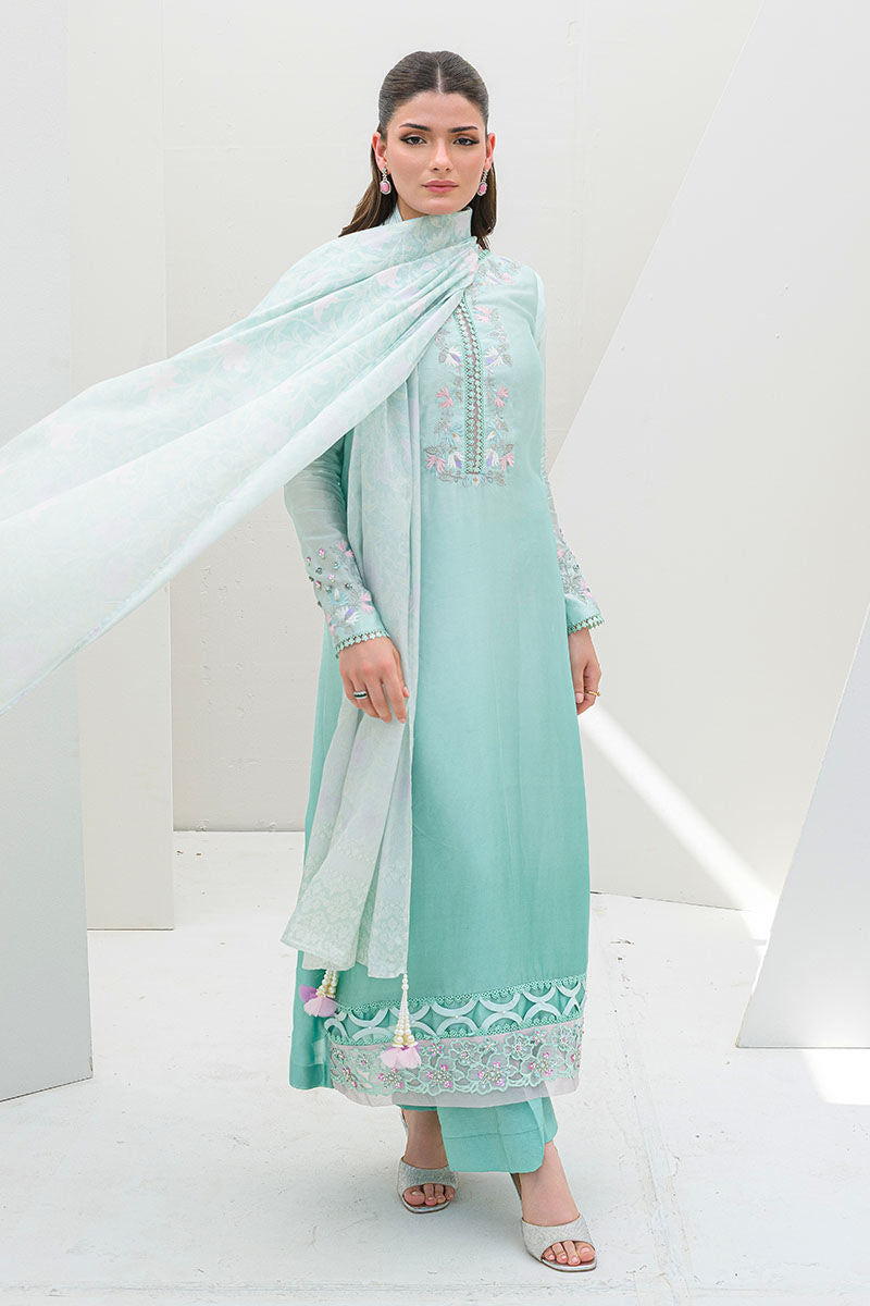 Fatima Khan | Serene Eid Luxe Pret | Minty Magic by Fatima Khan - Designer Dress - Type: Ladies Clothes - Available at Sana Yasir - 100% Original