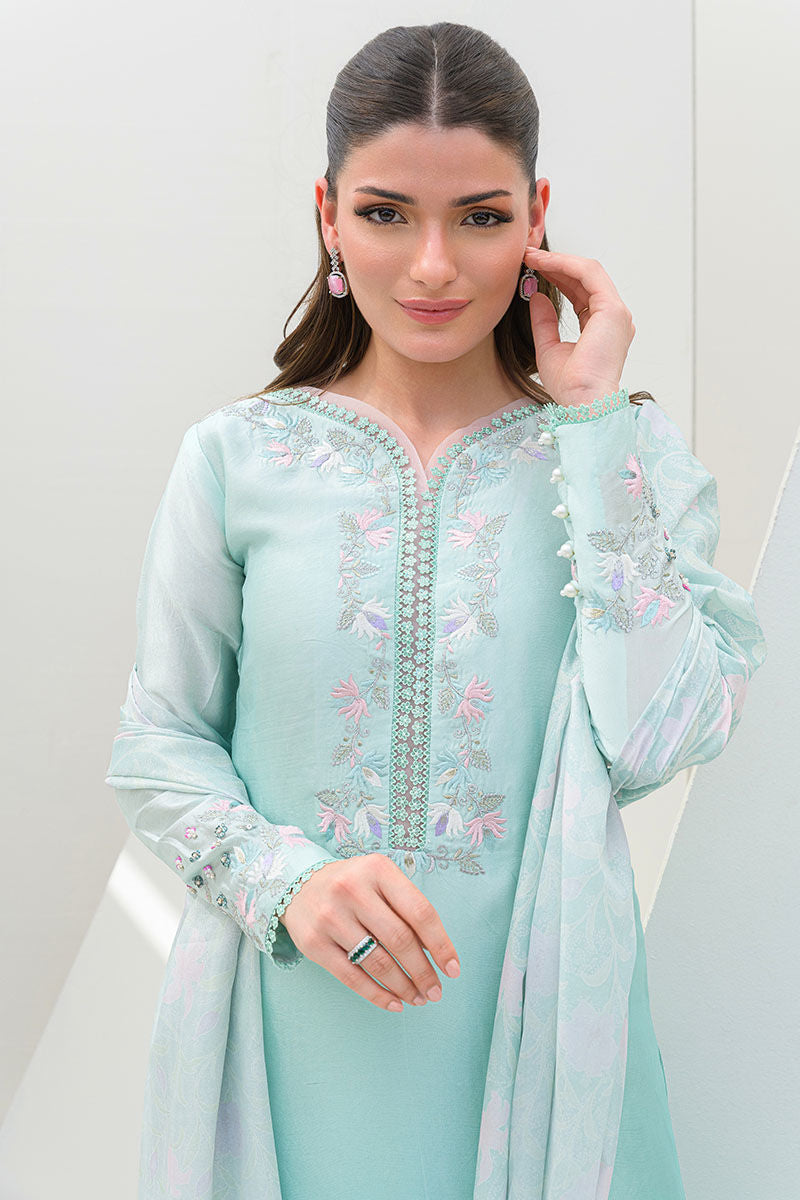 Fatima Khan | Serene Eid Luxe Pret | Minty Magic by Fatima Khan - Designer Dress - Type: Ladies Clothes - Available at Sana Yasir - 100% Original