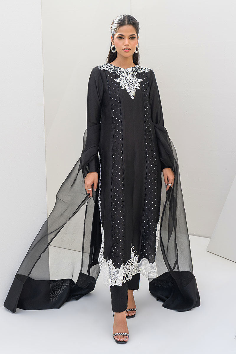 Fatima Khan | Serene Eid Luxe Pret | Obsidian by Fatima Khan - Designer Dress - Type: Ladies Clothes - Available at Sana Yasir - 100% Original