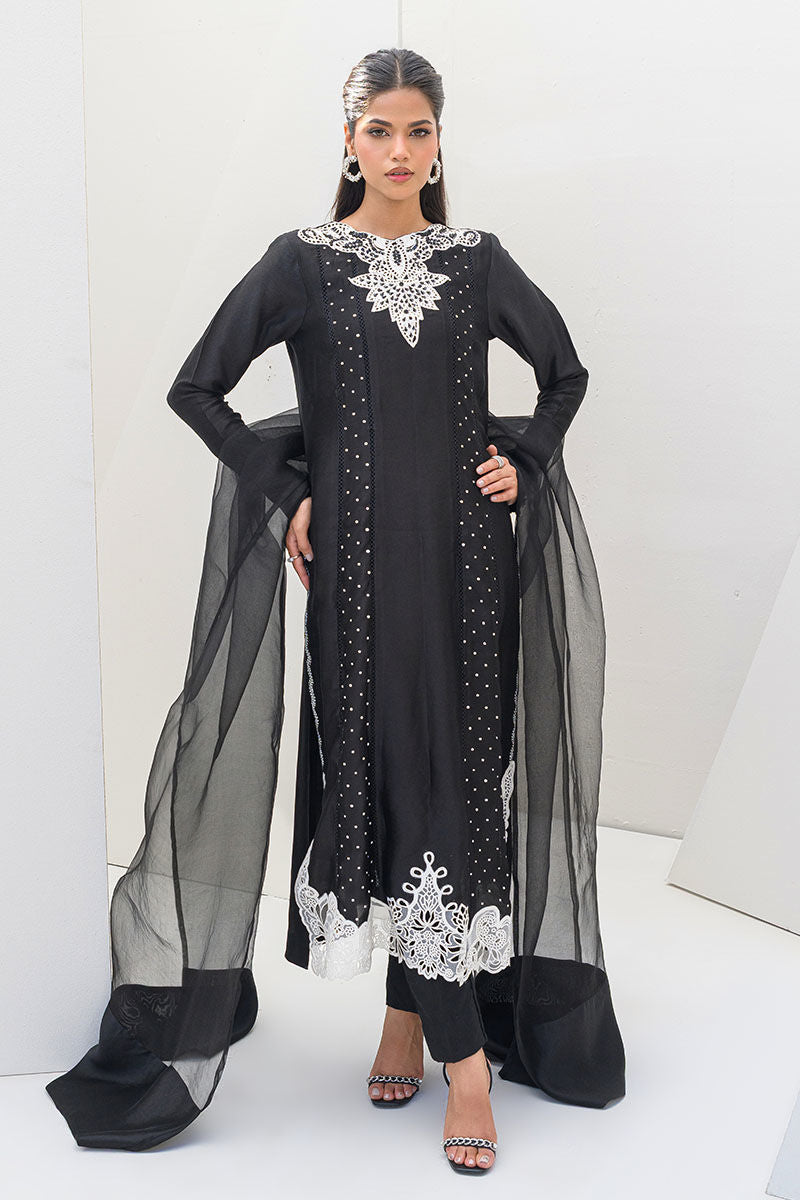 Fatima Khan | Serene Eid Luxe Pret | Obsidian by Fatima Khan - Designer Dress - Type: Ladies Clothes - Available at Sana Yasir - 100% Original