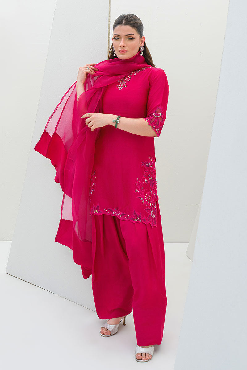 Fatima Khan | Serene Eid Luxe Pret | Pinktastic by Fatima Khan - Designer Dress - Type: Ladies Clothes - Available at Sana Yasir - 100% Original