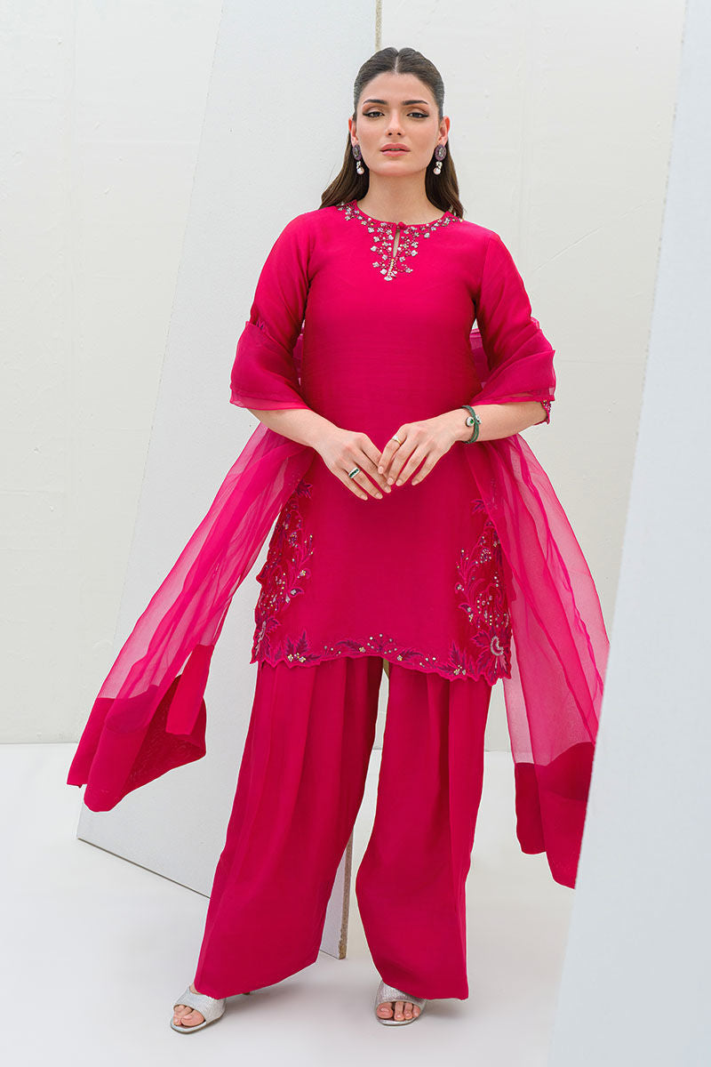 Fatima Khan | Serene Eid Luxe Pret | Pinktastic by Fatima Khan - Designer Dress - Type: Ladies Clothes - Available at Sana Yasir - 100% Original