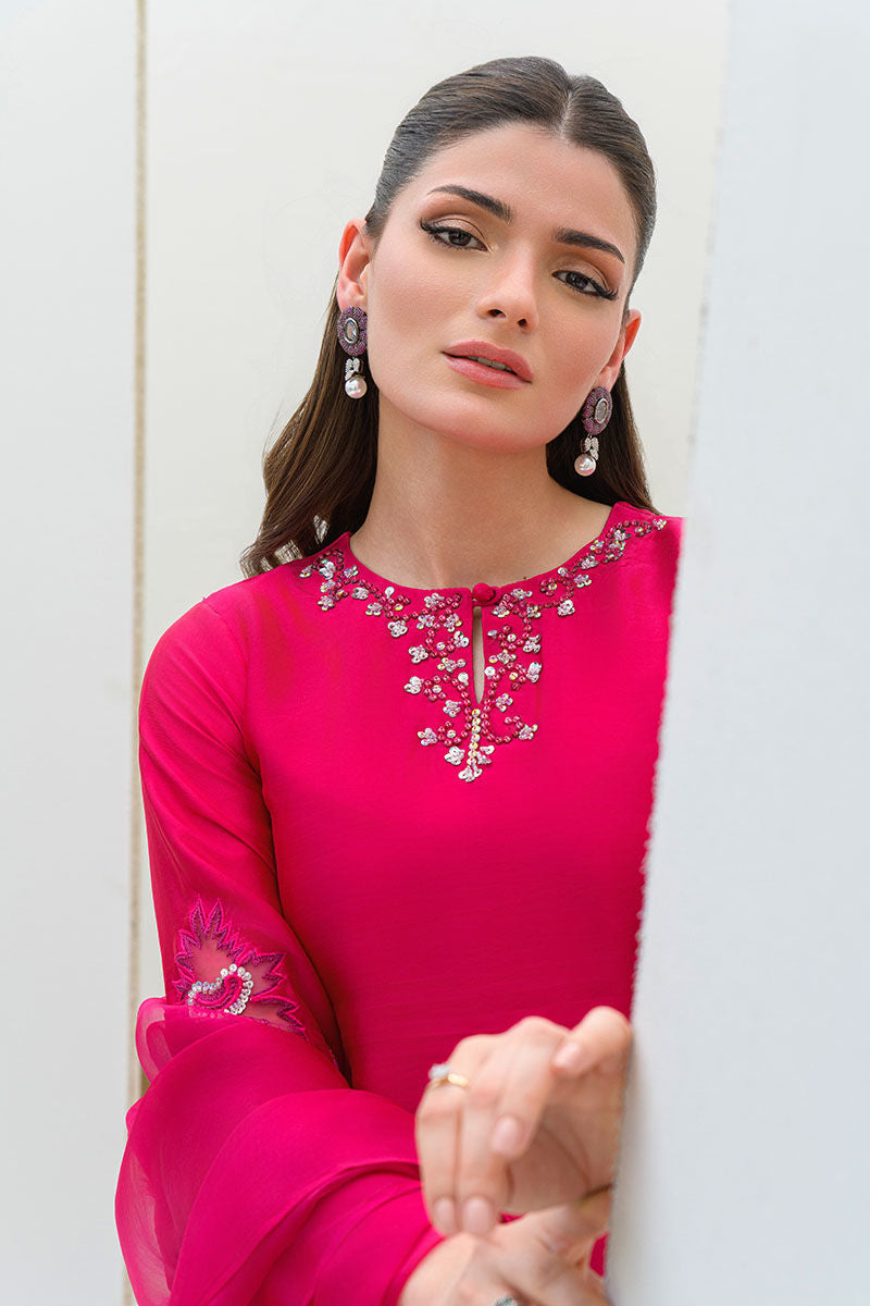 Fatima Khan | Serene Eid Luxe Pret | Pinktastic by Fatima Khan - Designer Dress - Type: Ladies Clothes - Available at Sana Yasir - 100% Original