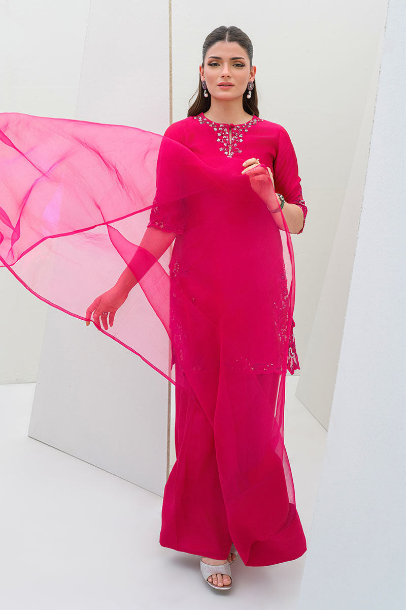 Fatima Khan | Serene Eid Luxe Pret | Pinktastic by Fatima Khan - Designer Dress - Type: Ladies Clothes - Available at Sana Yasir - 100% Original