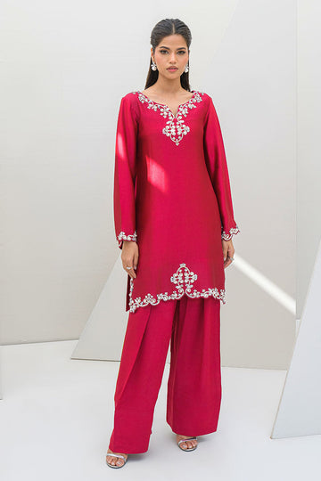Fatima Khan | Serene Eid Luxe Pret | Ruby Rouge by Fatima Khan - Designer Dress - Type: Ladies Clothes - Available at Sana Yasir - 100% Original