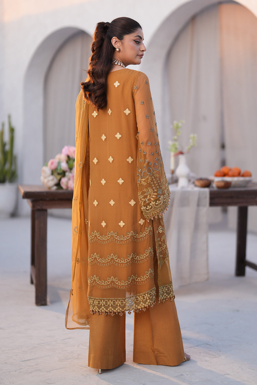Flossie | Kuch Khas Formals | DIANE (A) by Flossie - Designer Dress - Type: Formal - Available at Sana Yasir - 100% Original