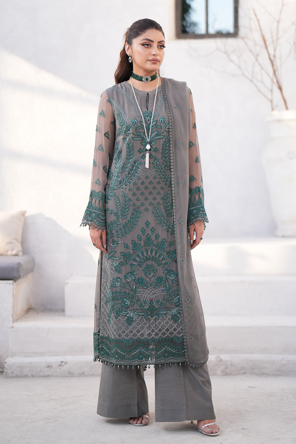 Flossie | Kuch Khas Formals | ELLE by Flossie - Designer Dress - Type: Formal - Available at Sana Yasir - 100% Original