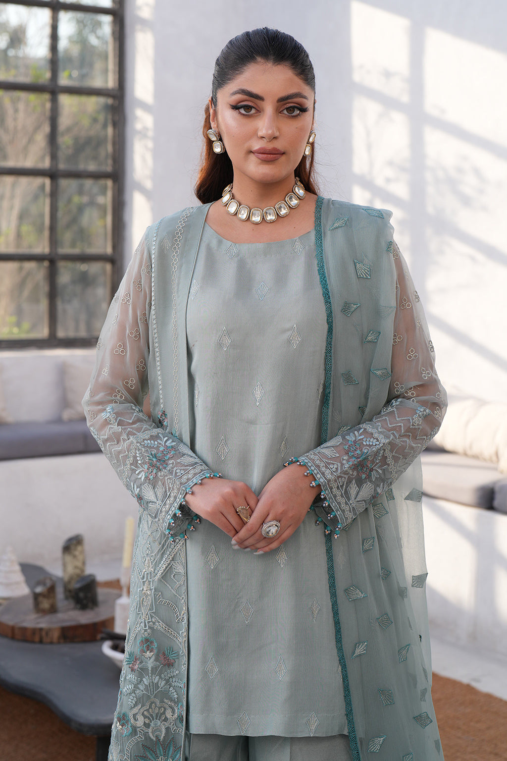 Flossie | Kuch Khas Formals | IZARA (B) by Flossie - Designer Dress - Type: Formal - Available at Sana Yasir - 100% Original