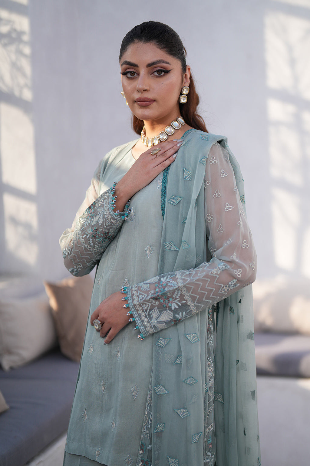 Flossie | Kuch Khas Formals | IZARA (B) by Flossie - Designer Dress - Type: Formal - Available at Sana Yasir - 100% Original