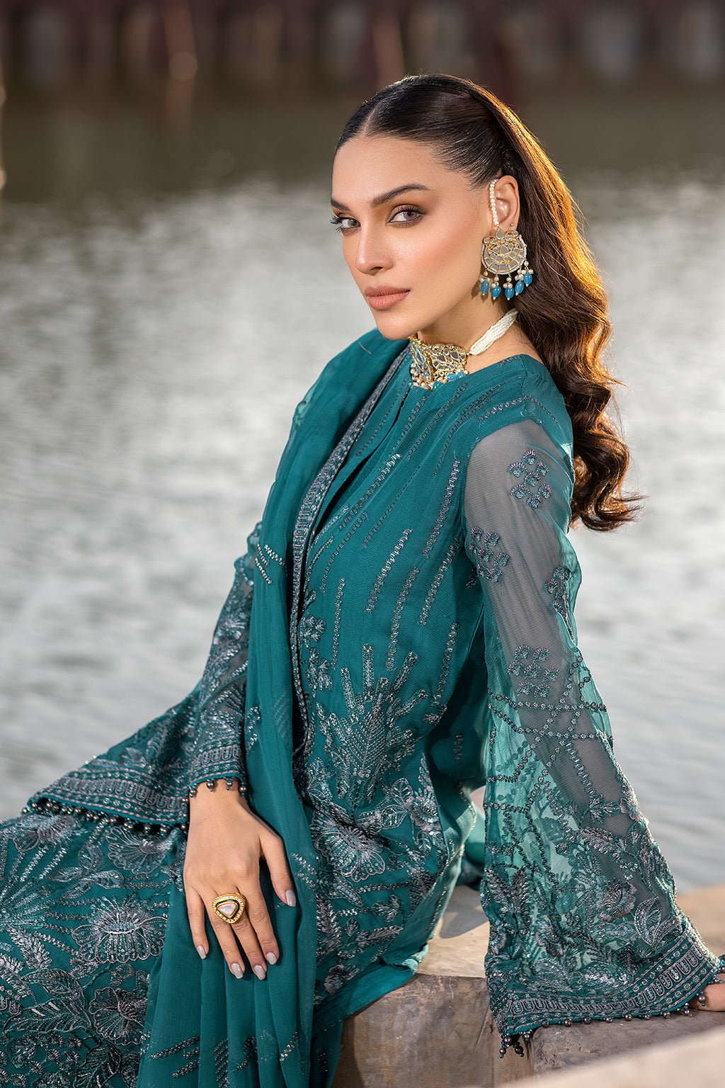 Flossie | Safeera Formals vol 13 | COLD LIGHT by Flossie - Designer Dress - Type: Formal - Available at Sana Yasir - 100% Original