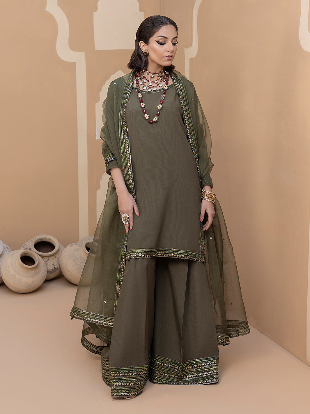 Hem Stitch | Raw Silk Edit 25 | Noor by Hemstitch - Designer Dress - Type: Ladies Clothes - Available at Sana Yasir - 100% Original