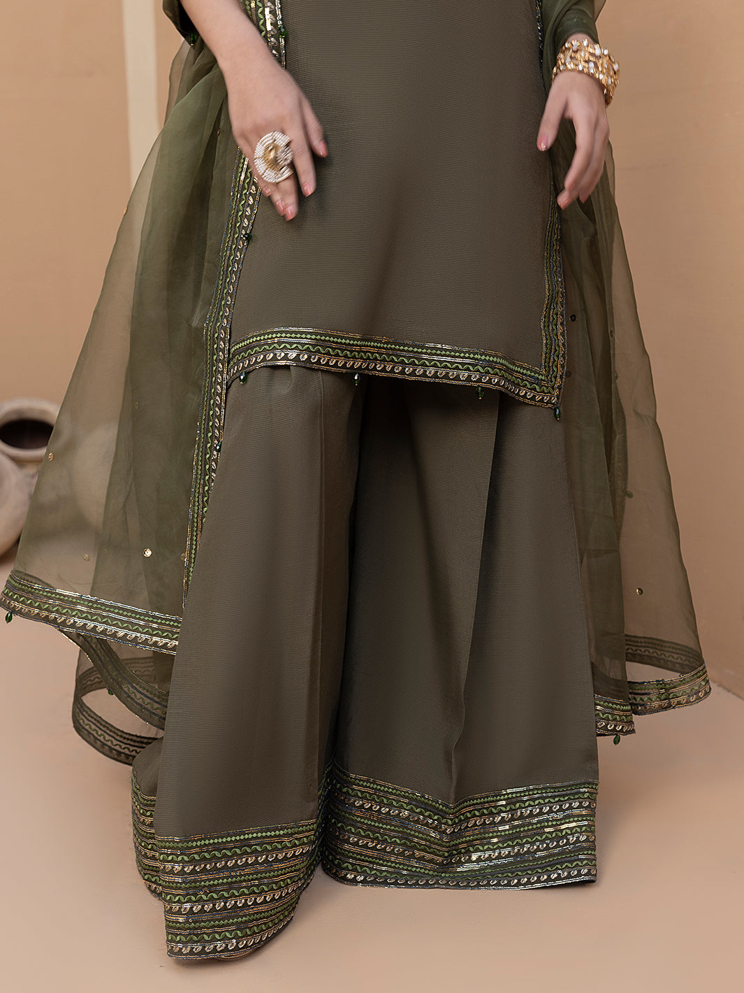 Hem Stitch | Raw Silk Edit 25 | Noor by Hemstitch - Designer Dress - Type: Ladies Clothes - Available at Sana Yasir - 100% Original
