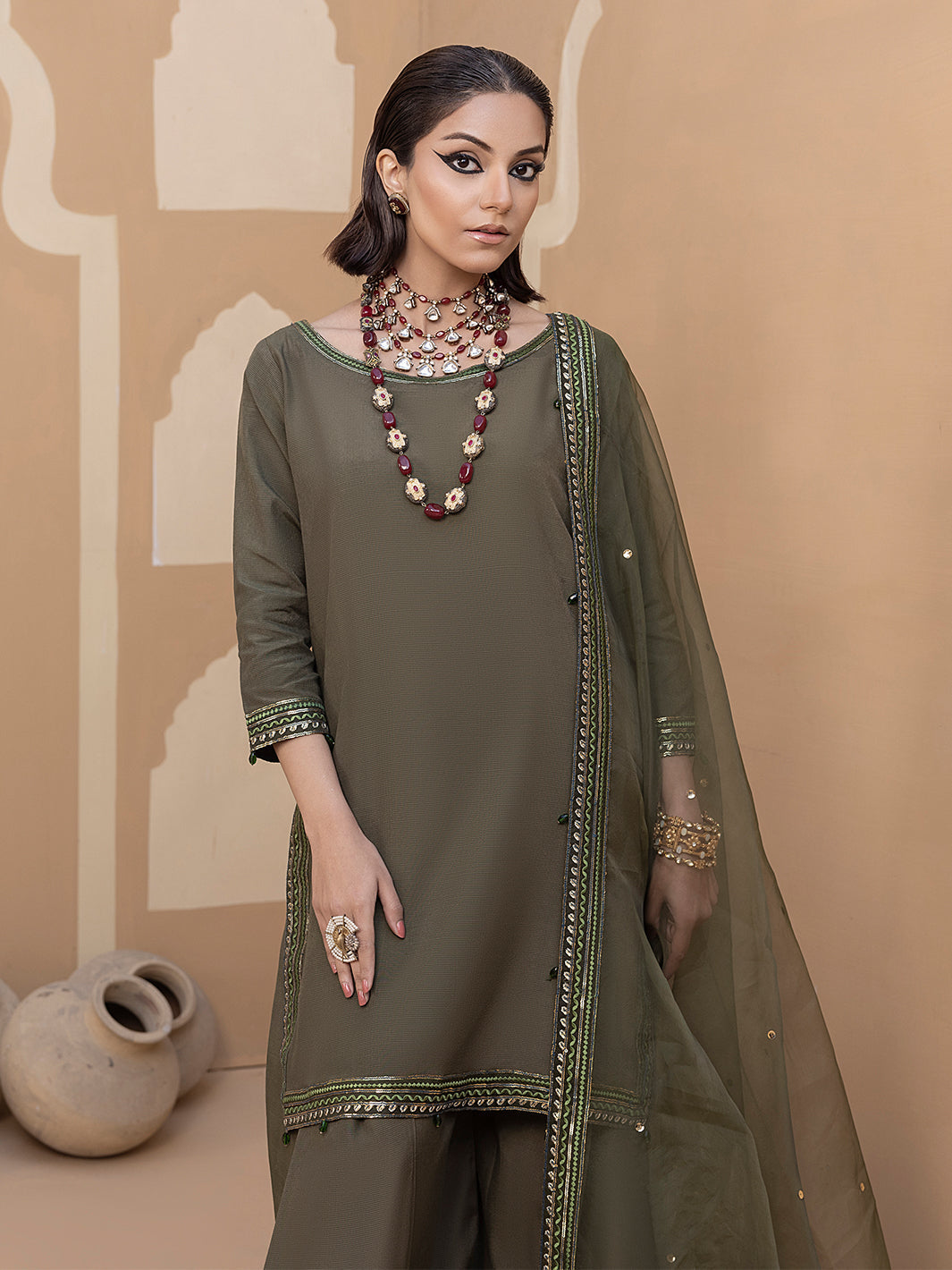 Hem Stitch | Raw Silk Edit 25 | Noor by Hemstitch - Designer Dress - Type: Ladies Clothes - Available at Sana Yasir - 100% Original