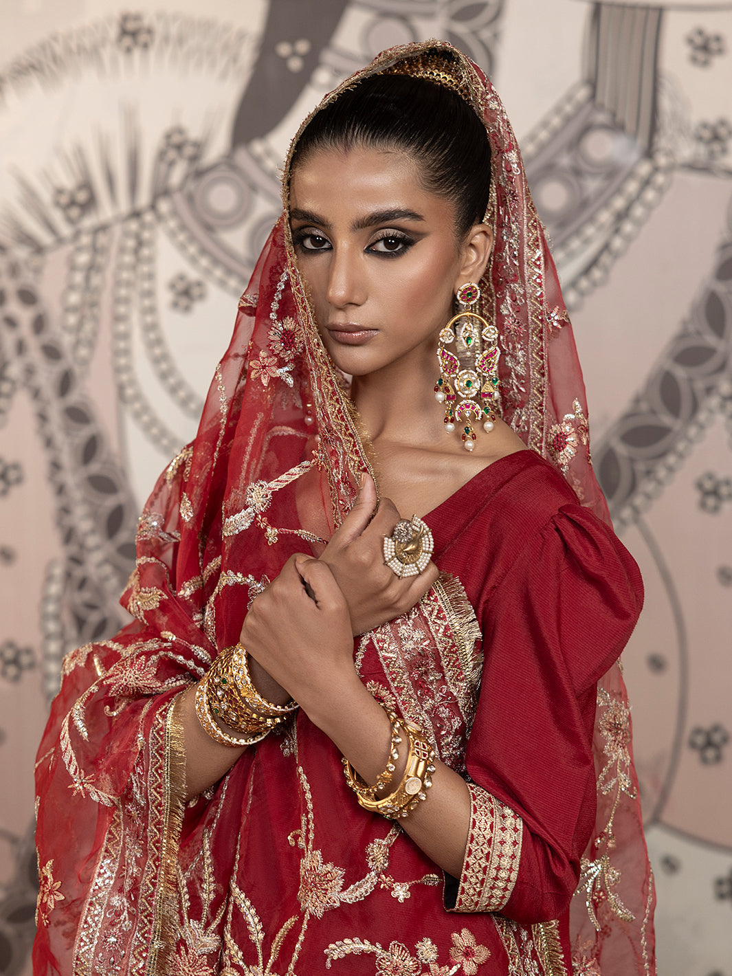 Hem Stitch | Raw Silk Edit 25 | Rose by Hemstitch - Designer Dress - Type: Ladies Clothes - Available at Sana Yasir - 100% Original