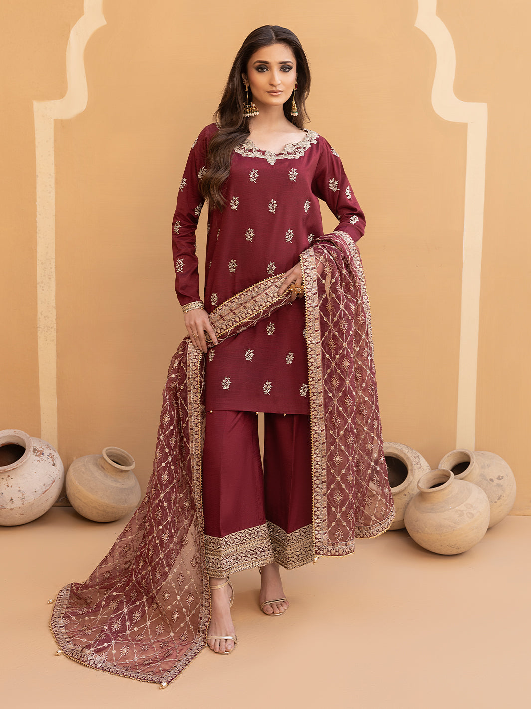 Hem Stitch | Raw Silk Edit 25 | Zurina by Hemstitch - Designer Dress - Type: Ladies Clothes - Available at Sana Yasir - 100% Original