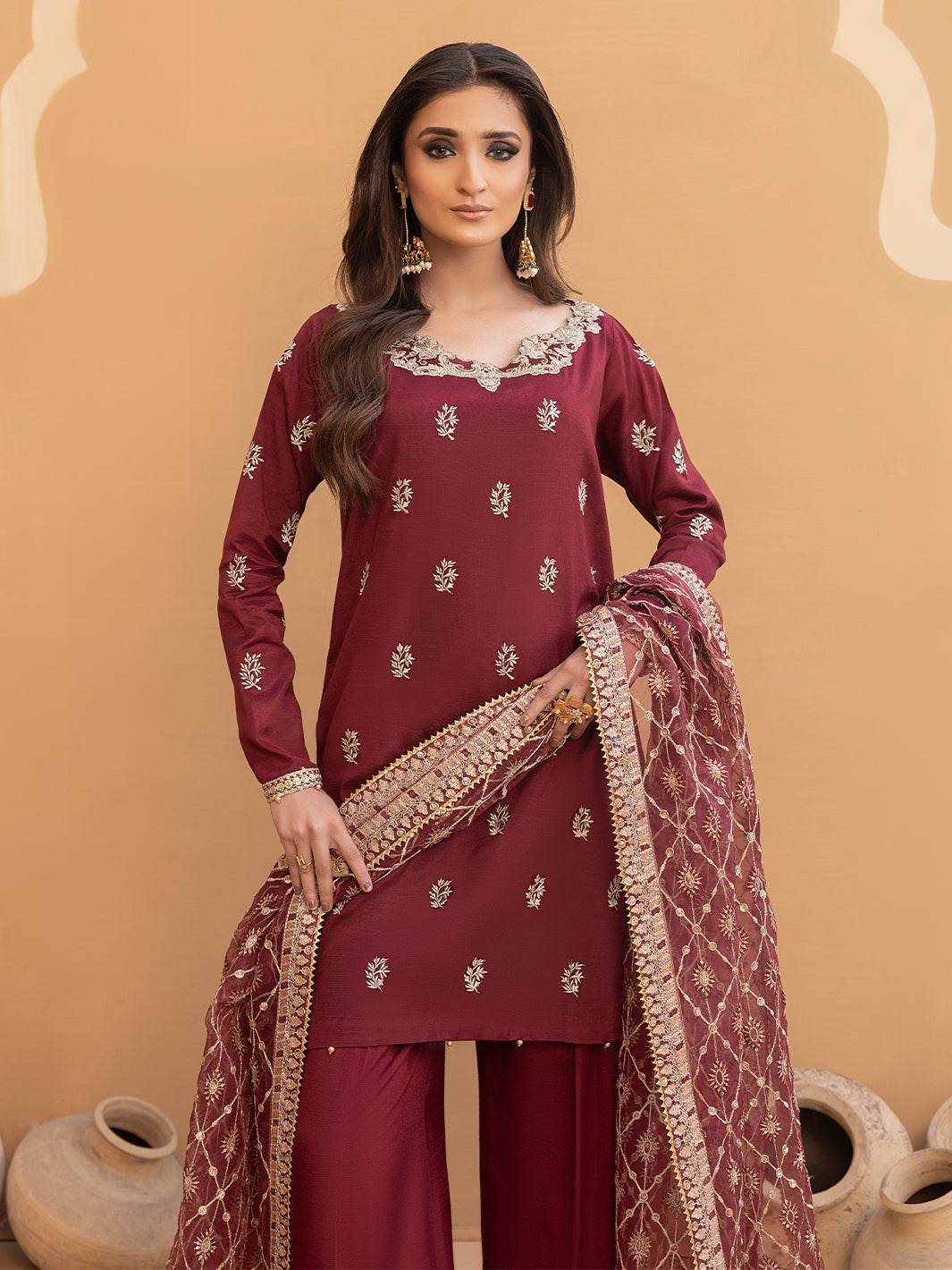 Hem Stitch | Raw Silk Edit 25 | Zurina by Hemstitch - Designer Dress - Type: Ladies Clothes - Available at Sana Yasir - 100% Original