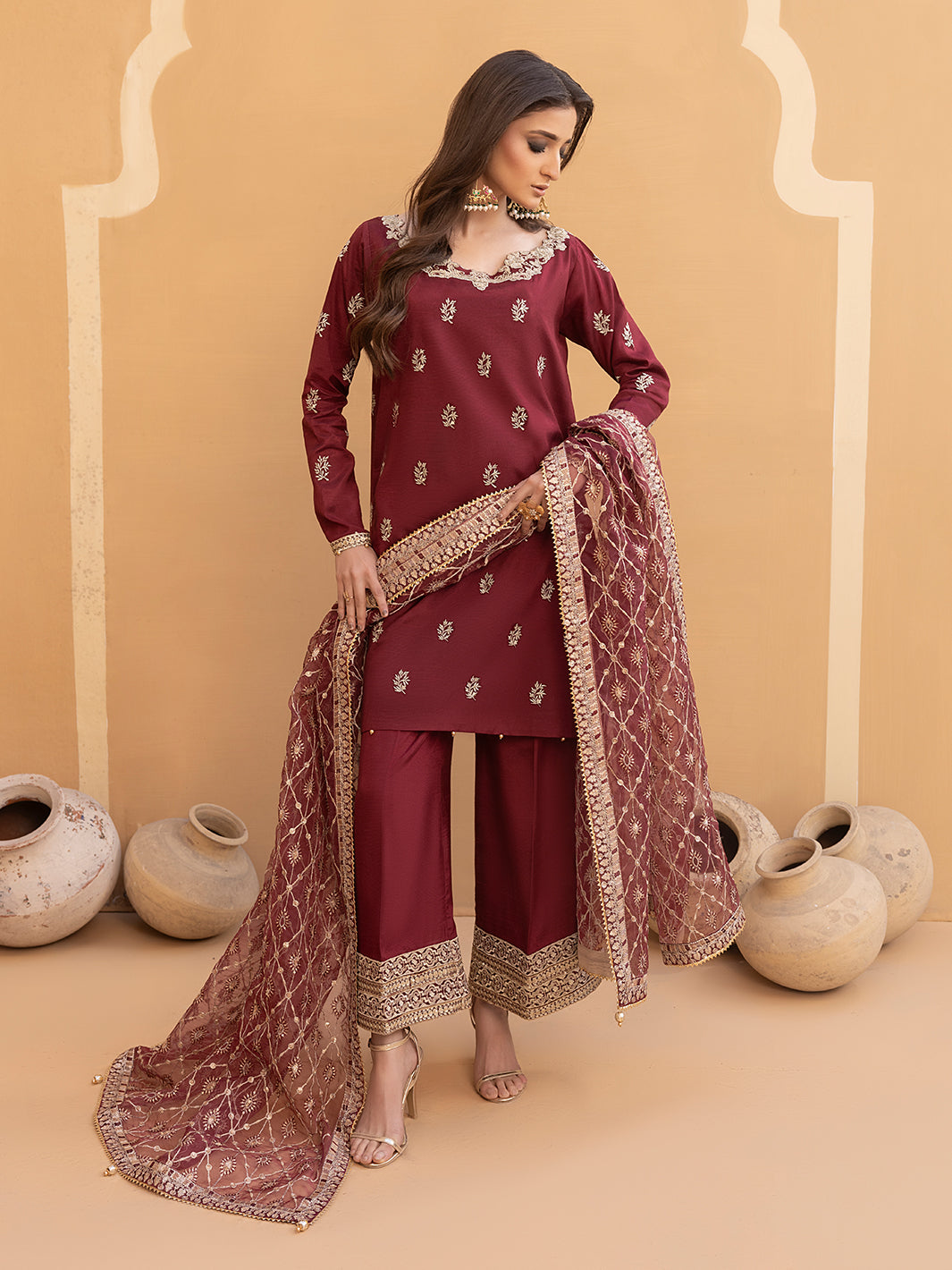 Hem Stitch | Raw Silk Edit 25 | Zurina by Hemstitch - Designer Dress - Type: Ladies Clothes - Available at Sana Yasir - 100% Original