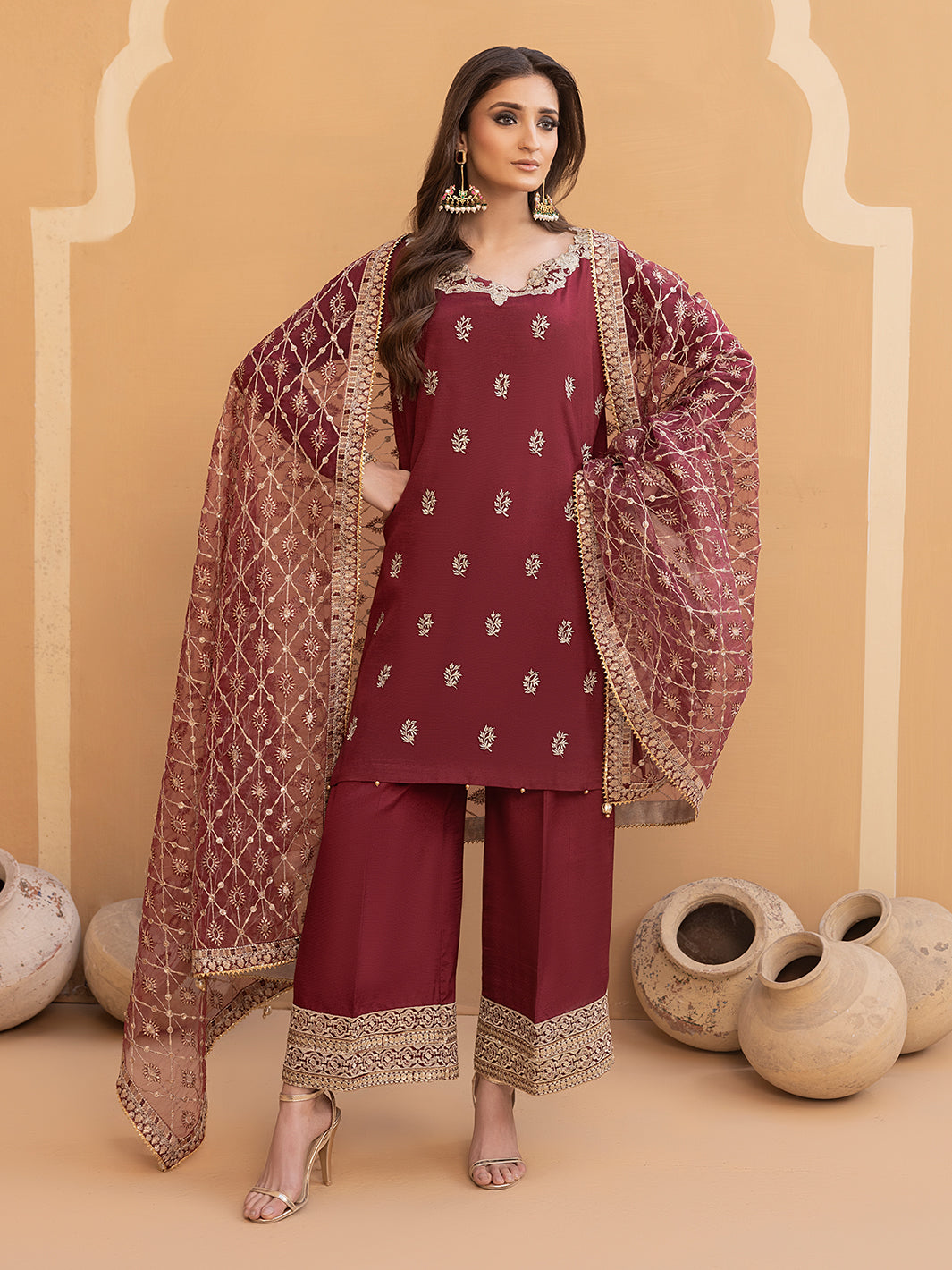 Hem Stitch | Raw Silk Edit 25 | Zurina by Hemstitch - Designer Dress - Type: Ladies Clothes - Available at Sana Yasir - 100% Original