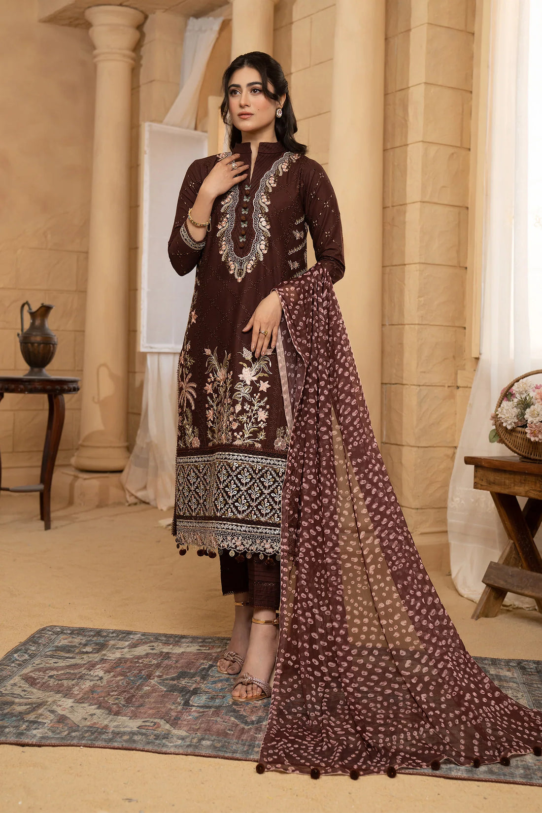 Hemstitch | Summer Luxury Lawn 24 | Mulberry by Hemstitch - Designer Dress - Type: Luxury - Available at Sana Yasir - 100% Original