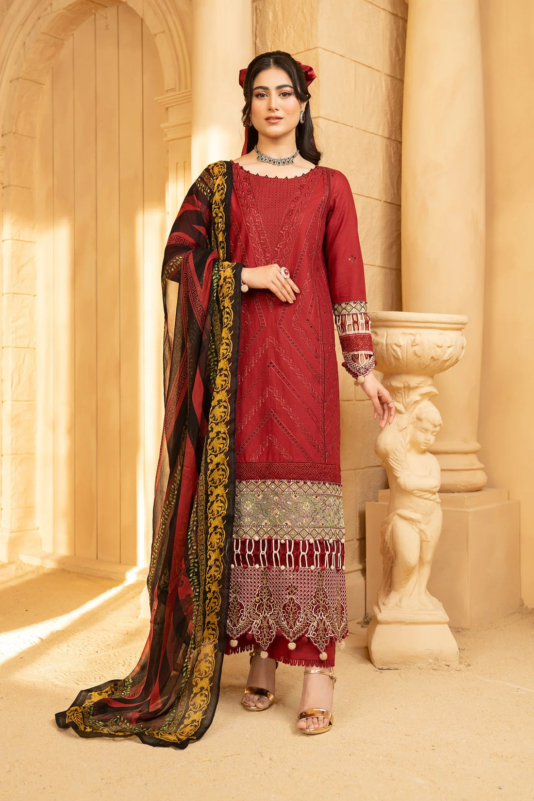 Hemstitch | Summer Luxury Lawn 24 | by Hemstitch - Designer Dress - Type: Luxury - Available at Sana Yasir - 100% Original