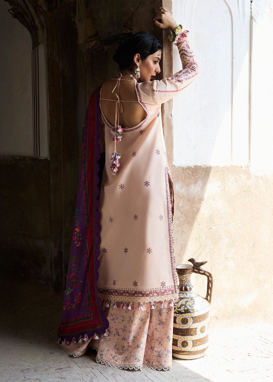 Hussain Rehar | Nirmal SS 25 | Lehr by Hussain Rehar - Designer Dress - Type: Ladies Clothes - Available at Sana Yasir - 100% Original