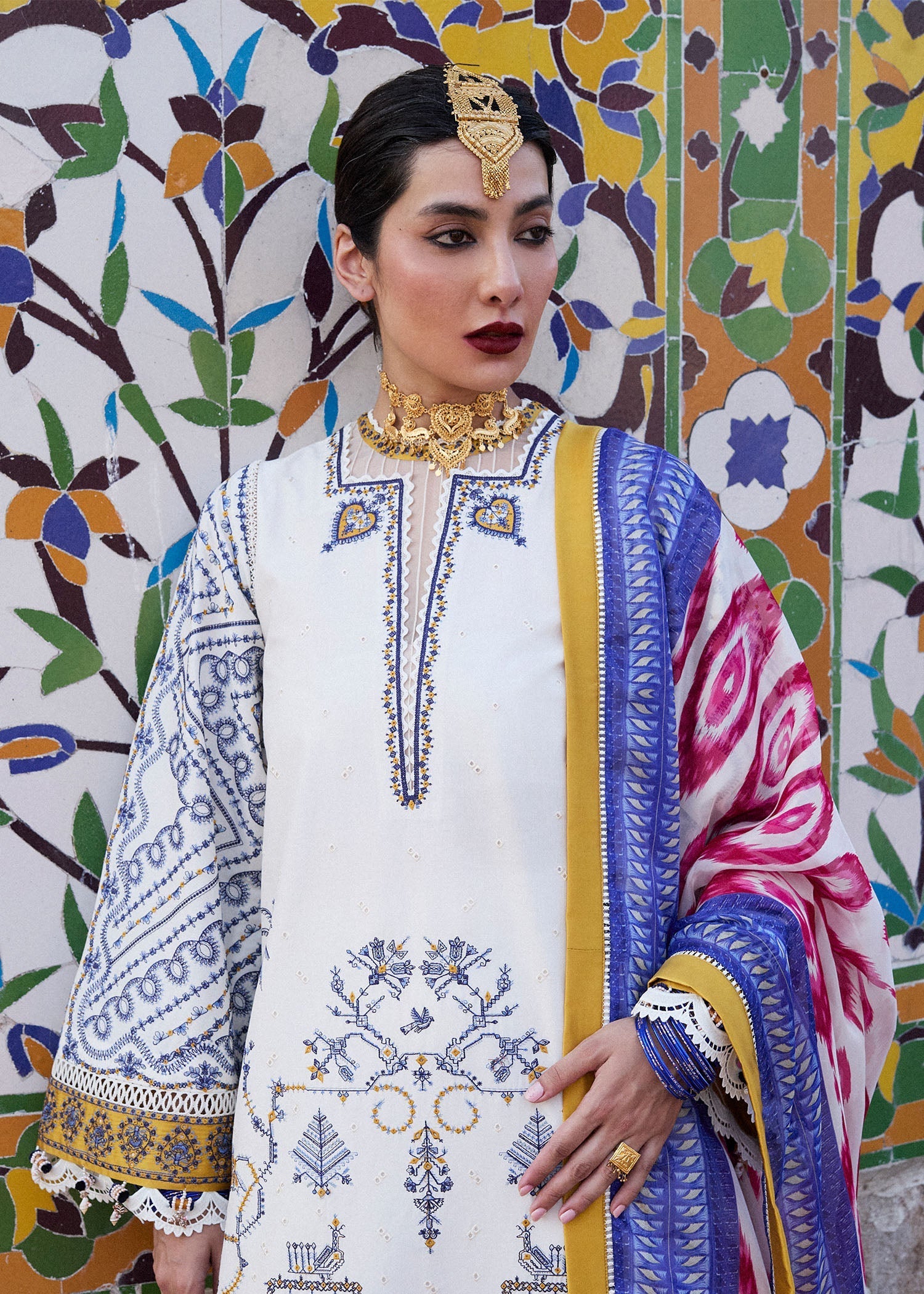 Hussain Rehar | Nirmal SS 25 | Motia by Hussain Rehar - Designer Dress - Type: Ladies Clothes - Available at Sana Yasir - 100% Original