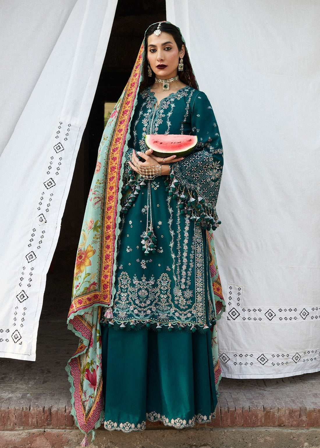 Hussain Rehar | Nirmal SS 25 | Saher by Hussain Rehar - Designer Dress - Type: Ladies Clothes - Available at Sana Yasir - 100% Original